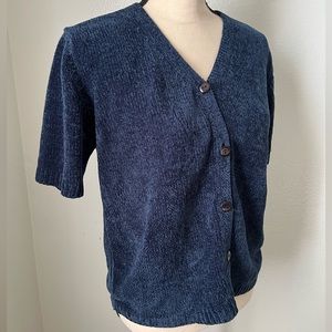 Blue knitted Cardigan/blouse